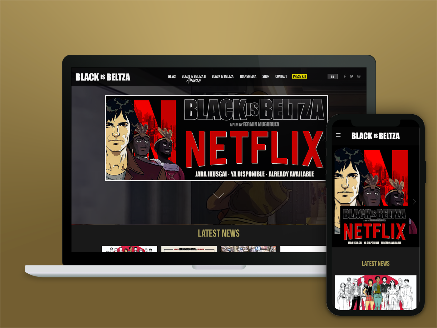 Black is Beltza website Re-design