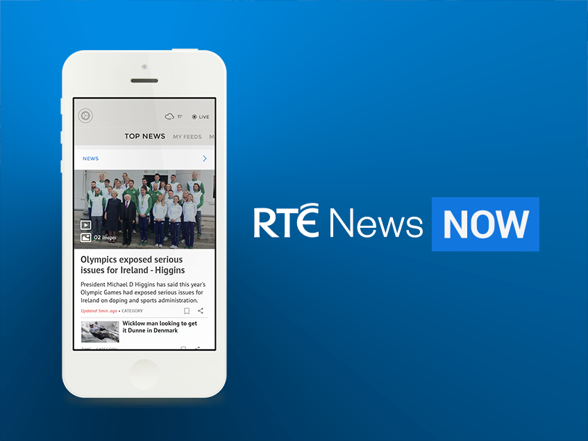 RTÉ News Now app prototype